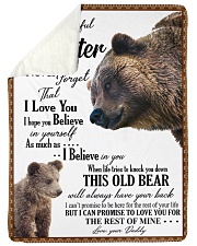To my dear daughter never forget that i love you Large Sherpa Fleece Blanket - 60" x 80" thumbnail