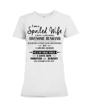 I am a spoiled wife i have an awesome husband - K0 Premium Fit Ladies Tee thumbnail