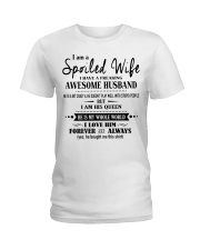 I am a spoiled wife i have an awesome husband - K0 Ladies T-Shirt thumbnail