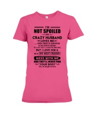 YES I'M A SPOILED WIFE S-2 Premium Fit Ladies Tee tile