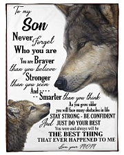 To my dear son never forget who you are Small Fleece Blanket - 30" x 40" front