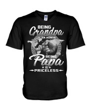 Being grandpa is an honor being papa is priceless V-Neck T-Shirt thumbnail