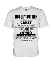 Perfect gift loved one- Nobody but you- September V-Neck T-Shirt thumbnail