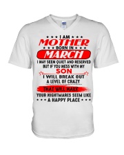 I AM LUCKY MOTHER - SON - CTUS03 G V-Neck T-Shirt thumbnail