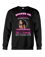 Queen Are Born November - Woman T11 Crewneck Sweatshirt thumbnail