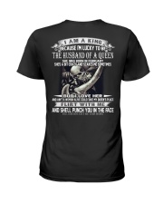 I AM A KING THE HUSBAND OF A QUEEN FEBRUARY Ladies T-Shirt thumbnail