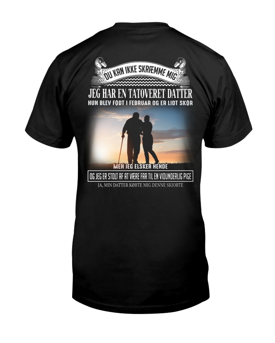 Danish tattoo girl was born in February Q02 Classic T-Shirt