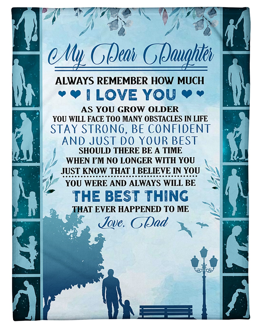 My dear daughter remember how much i love you Small Fleece Blanket - 30" x 40"
