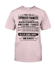 Gift for your Fiancee - Spoiled Fiancee - MARCH Premium Fit Mens Tee thumbnail