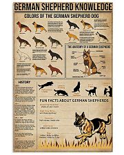 German shepherd knowledge Fun facts knowledge 11x17 Poster front