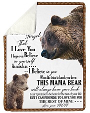 My dear son always remember how much i love you Large Sherpa Fleece Blanket - 60" x 80" thumbnail