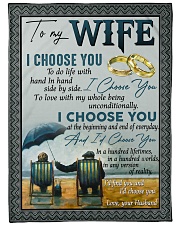 To my wife i'd find you and i'd choose you gift Large Fleece Blanket - 60" x 80" front