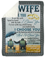To my wife i'd find you and i'd choose you gift Large Sherpa Fleece Blanket - 60" x 80" thumbnail