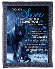 To my son never forget that i love you gift Small Fleece Blanket - 30" x 40" front