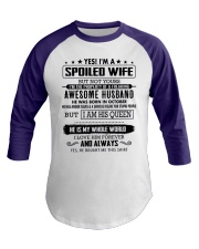 Gift for spoiled wife - husband born in October Baseball Tee thumbnail