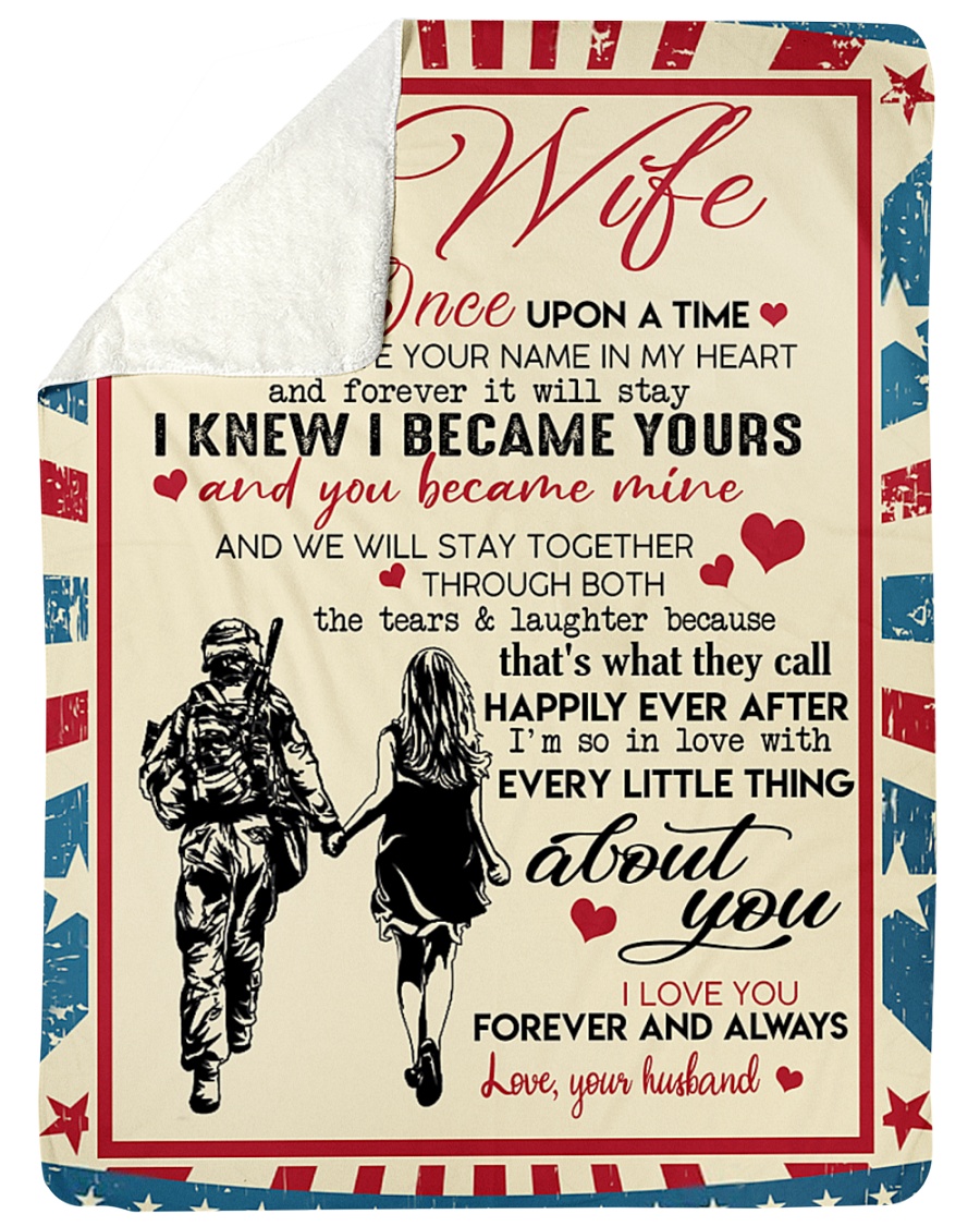Special gift for your WIFE Large Sherpa Fleece Blanket - 60" x 80"