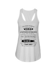 I LOVE MY TATTOOED HUSBAND - I AM HIS WORLD Ladies Flowy Tank thumbnail