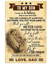 To my son T0 11x17 Poster thumbnail