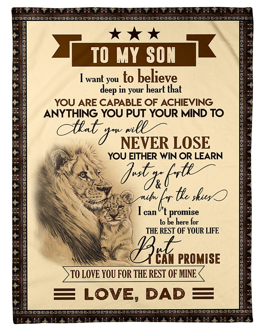 To my son T0 Small Fleece Blanket - 30" x 40"