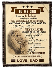 To my son T0 Small Fleece Blanket - 30" x 40" front