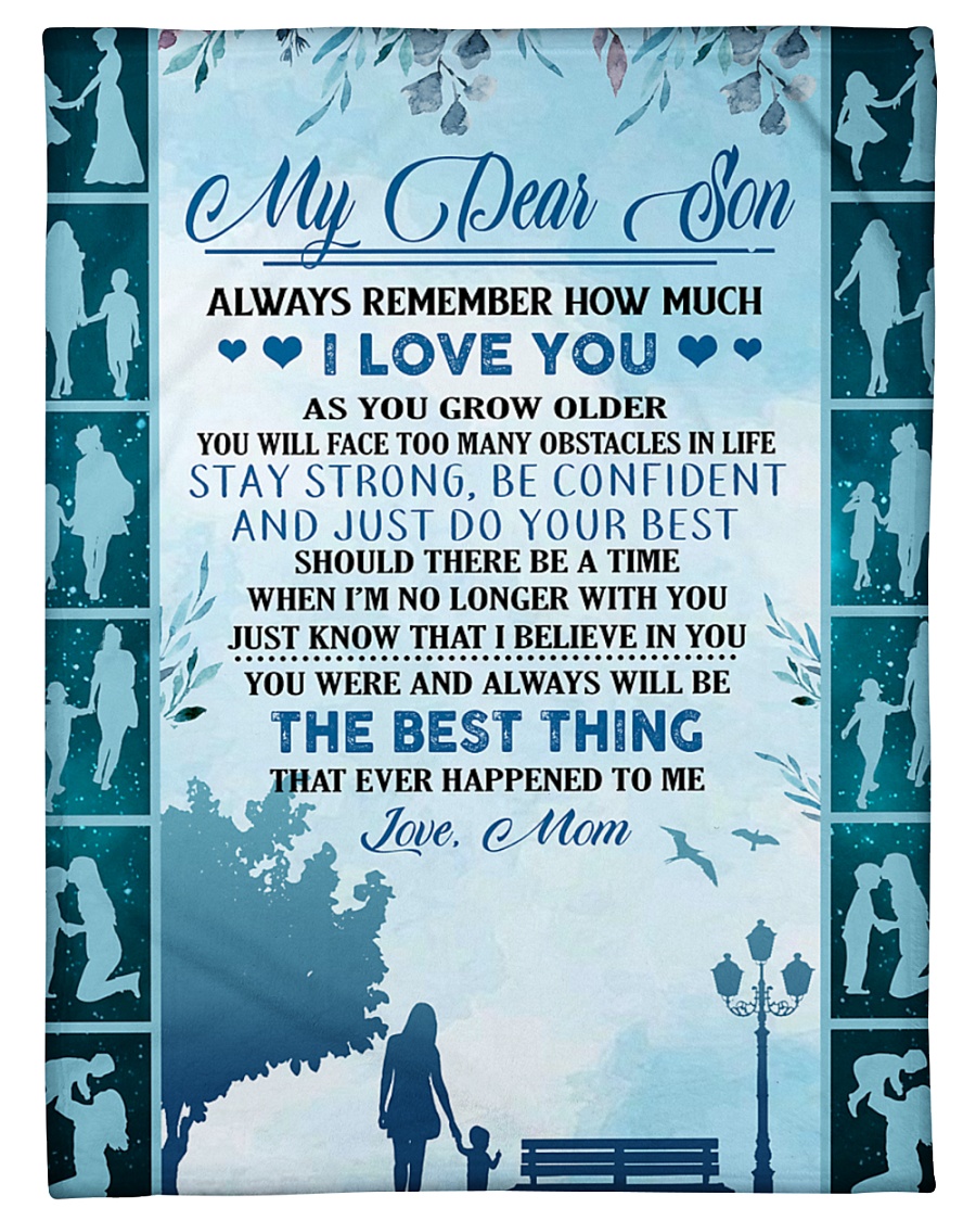 My dear son always remember how much i love you Small Fleece Blanket - 30" x 40"