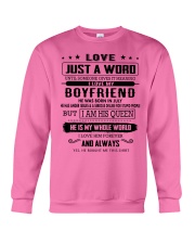 LOVE- BOYFRIEND- H07 Crewneck Sweatshirt thumbnail