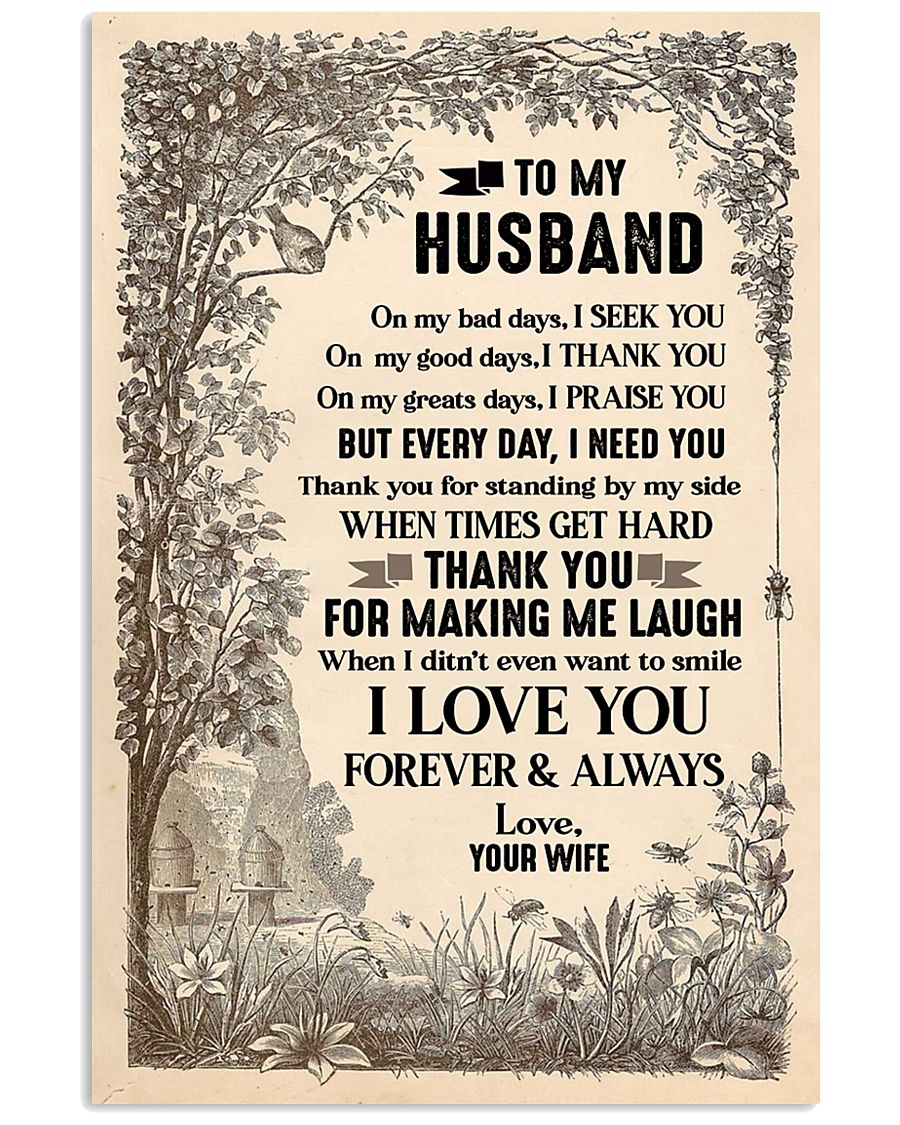 Special gift for husband - C 16x24 Poster