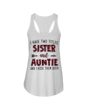 I HAVE TWO TITLES SISTER AND AUNTIE Ladies Flowy Tank thumbnail