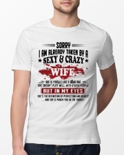 Sorry - I'm already taken by a sexy and crazy wife Classic T-Shirt lifestyle-mens-crewneck-front-13