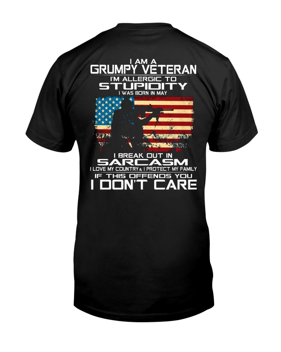 I'm A Grumpy Veteran - I Love My Country Classic T-Shirt