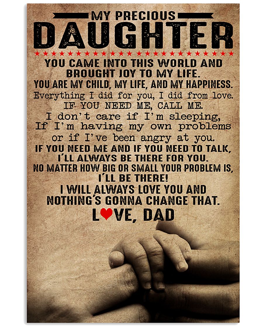 To my daughter 11x17 Poster