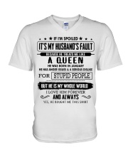 I am spoiled wife - Gift for wife CTUS01 V-Neck T-Shirt thumbnail