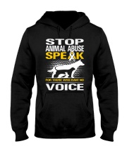 Stop animal abuse - D Hooded Sweatshirt thumbnail