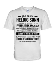 Perfekt gave til din sønn - Mor til sønn -00 V-Neck T-Shirt thumbnail