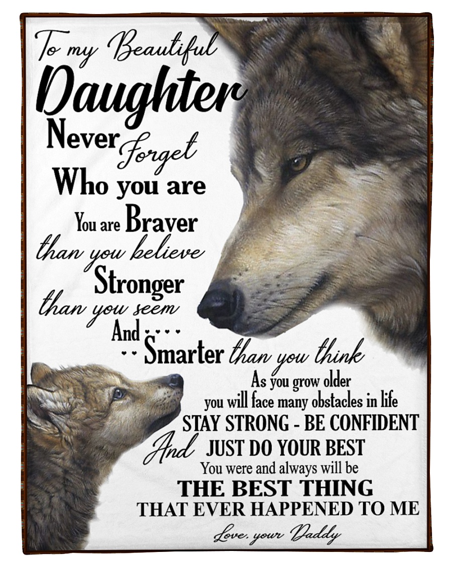 To my daughter never forget who you are Small Fleece Blanket - 30" x 40"