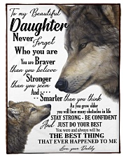 To my daughter never forget who you are Small Fleece Blanket - 30" x 40" front