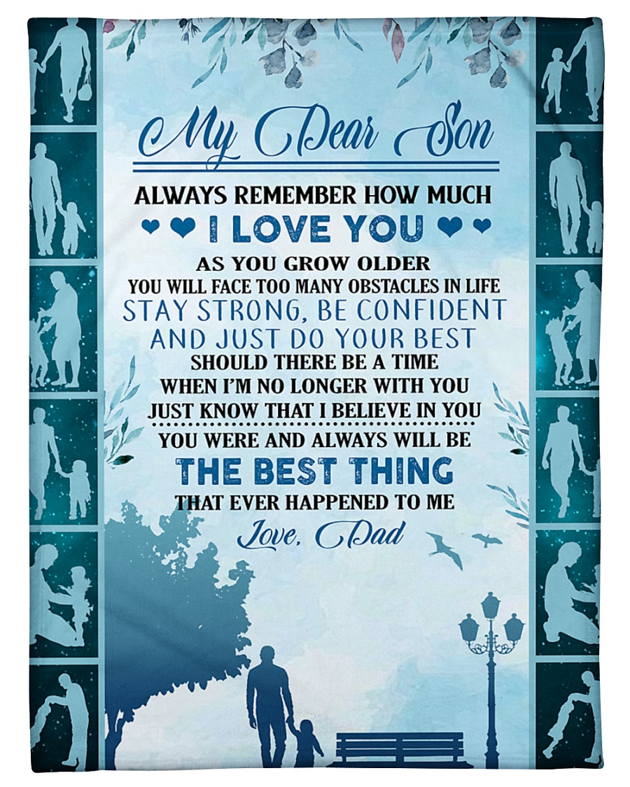 My dear son always remember how much i love you Small Fleece Blanket - 30" x 40"