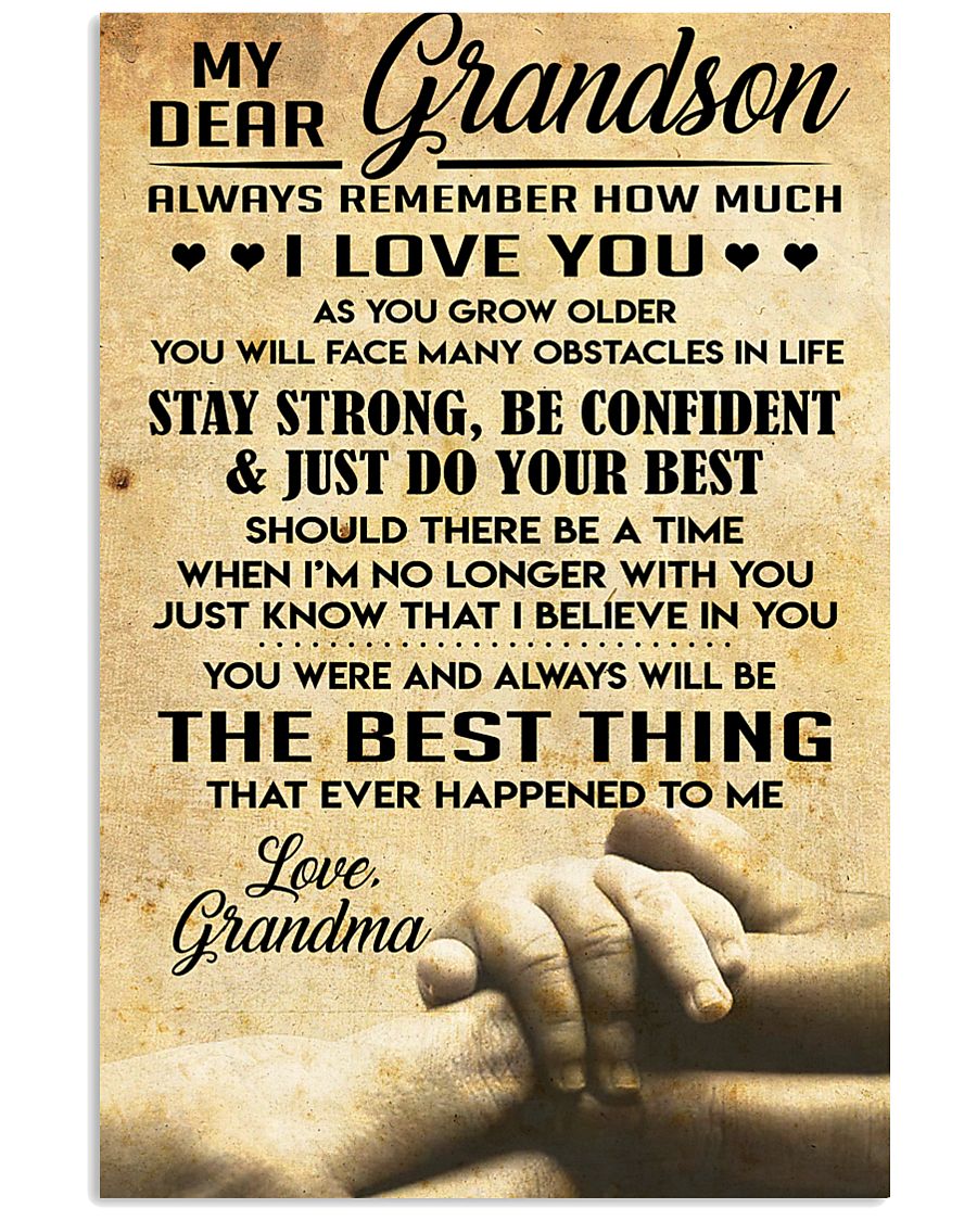 Grandson gift 11x17 Poster