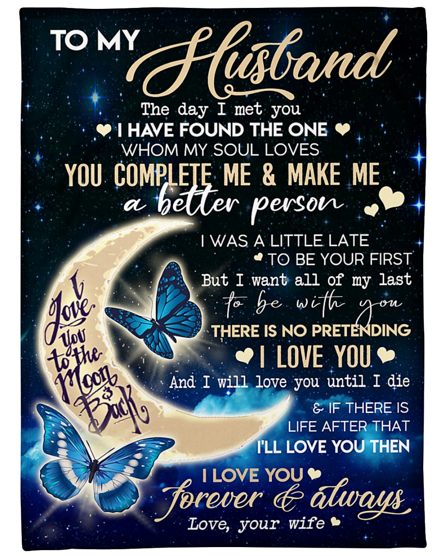 Special gift for your Husband- Blanket Large Fleece Blanket - 60" x 80"