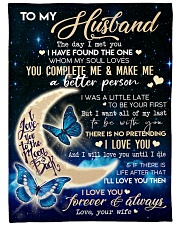 Special gift for your Husband- Blanket Large Fleece Blanket - 60" x 80" front
