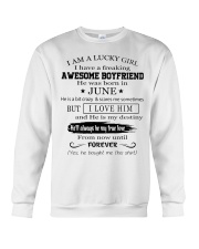 I AM A LUCKY GIRL I HAVE AN AWESOME BOYFRIEND - 6 Crewneck Sweatshirt thumbnail