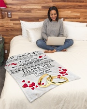 To my dear wife never forget that i love you Small Fleece Blanket - 30" x 40" aos-coral-fleece-blanket-30x40-lifestyle-front-08