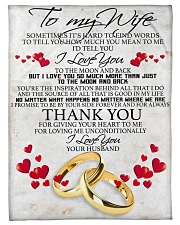 To my dear wife never forget that i love you Small Fleece Blanket - 30" x 40" front