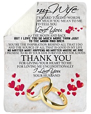 To my dear wife never forget that i love you Large Sherpa Fleece Blanket - 60" x 80" thumbnail