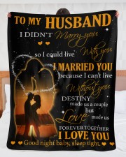 To my husband with love Large Sherpa Fleece Blanket - 60" x 80" aos-sherpa-fleece-blanket-60x80-lifestyle-front-23