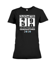 Oldometer 50 the one where i was quarantined 2020 Premium Fit Ladies Tee thumbnail