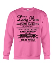 I am a Lucky Mom- Awesome Daughter- Kun 07 Crewneck Sweatshirt thumbnail