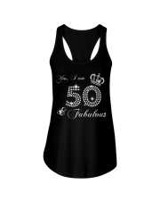 Yes a am 50 and fabulous gift shirt Ladies Flowy Tank thumbnail