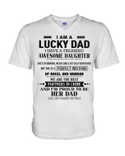 I'm a lucky Dad- I have an awesome Daughter-N 00 V-Neck T-Shirt thumbnail