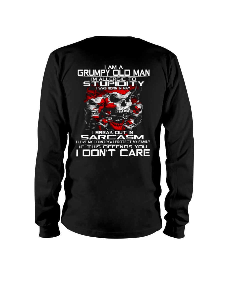 I'm A Grumpy Old Man - I Love My Country Long Sleeve Tee